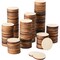 200 Pieces 1 Inch Unfinished Wood Slices Round Disc Circle Wood Pieces Wooden Cutouts Ornaments for Craft and Decoration